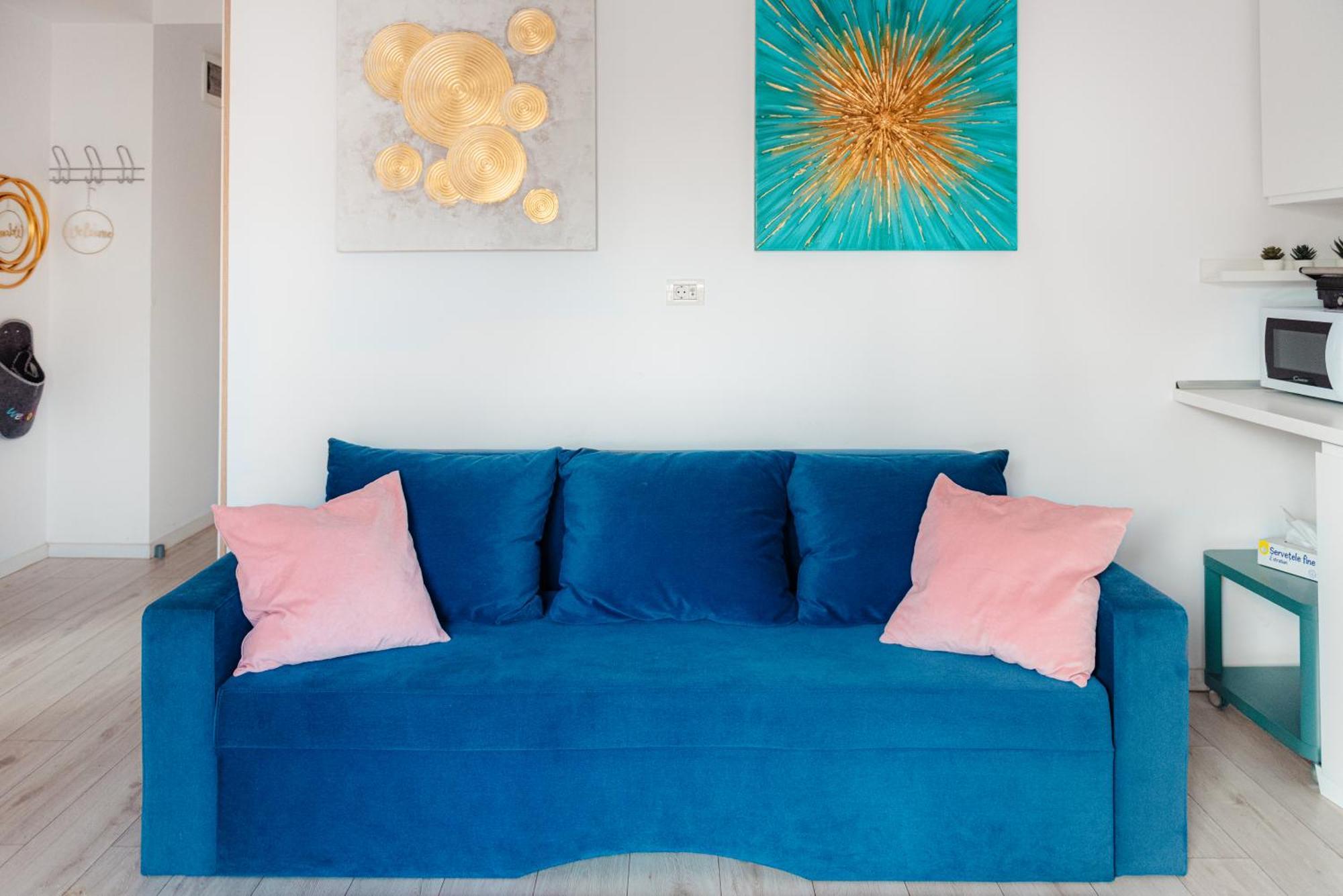Downtown Apartment Boutique - Blue & Pink ブカレスト エクステリア 写真